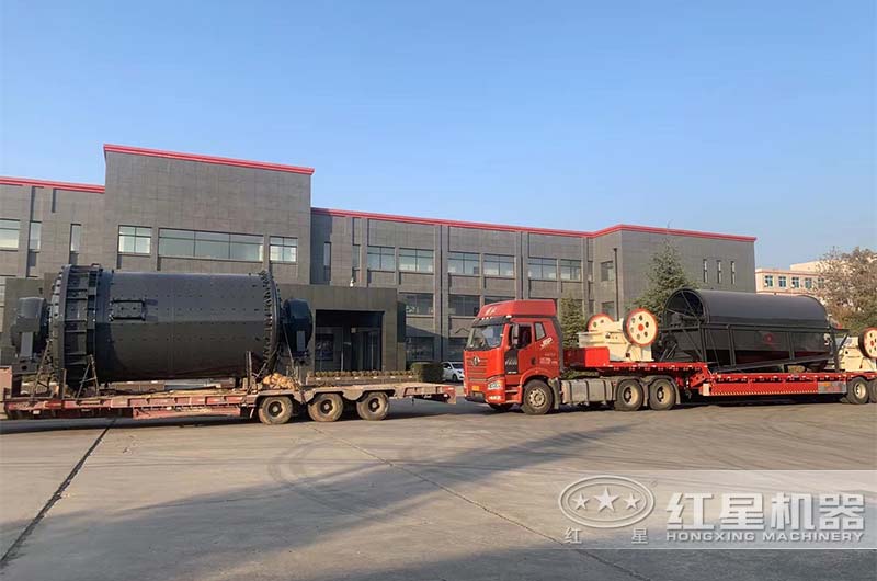 小型球磨機生產線發貨