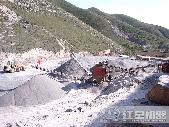 生產沙子現場 生產沙子現場