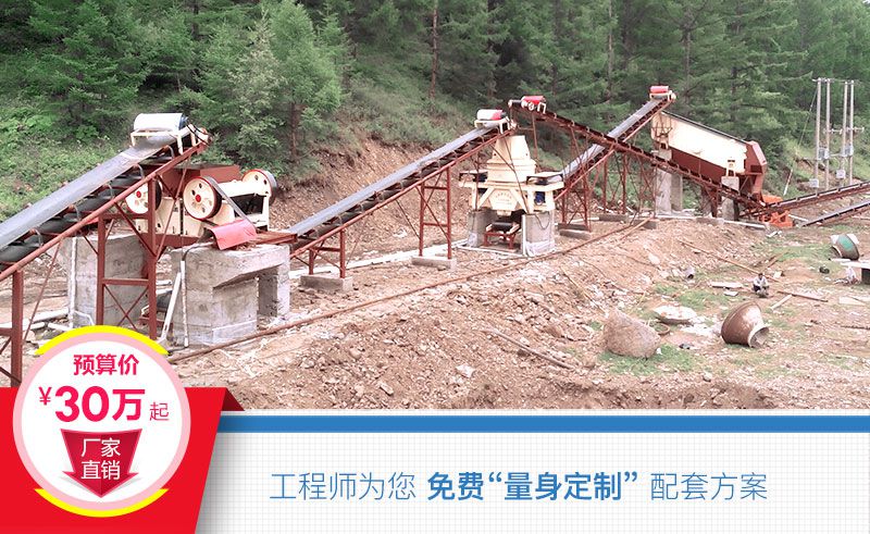 固定式砂石生產線配置費用