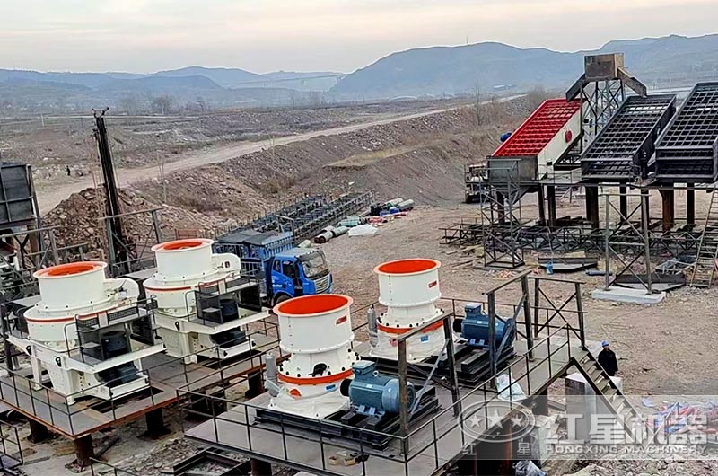 固定式制砂生產線現場