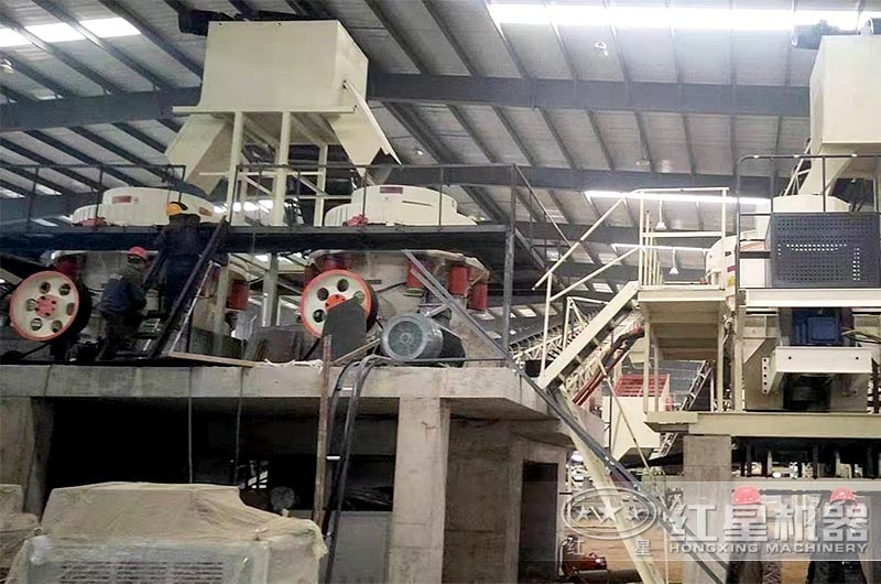 蒙古時產500噸鐵礦石破碎生產線