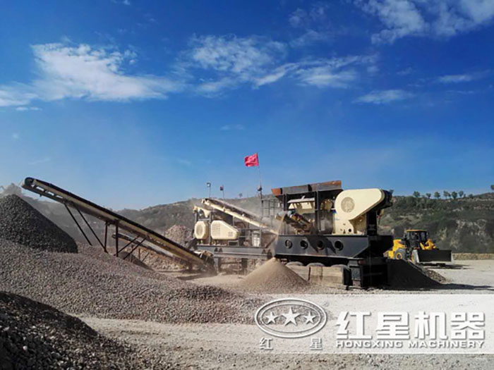 移動式沙石生產線現場