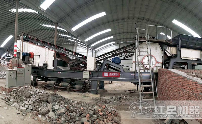 移動式人工制砂現場 移動式人工制砂現場