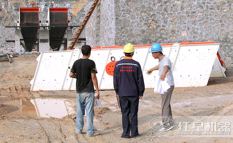 紅星機器工程師到現場指導安裝