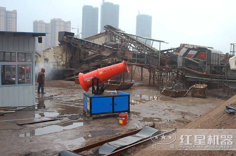 湖北武漢建筑垃圾處理現(xiàn)場(chǎng)