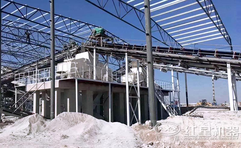 紅星1010反擊式破碎機安裝現場 紅星1010反擊式破碎機安裝現場