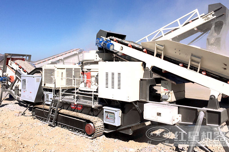 履帶移動制砂機 履帶移動制砂機，遠程遙控就能完成石料磨成沙子作業