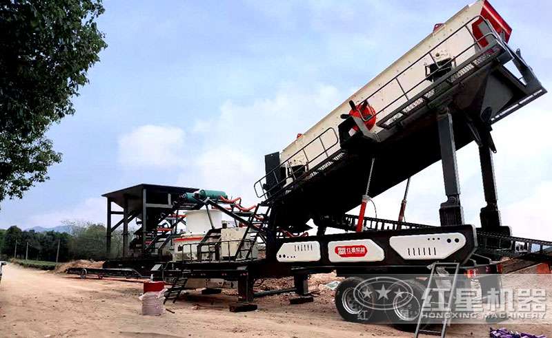移動式制砂機現場圖