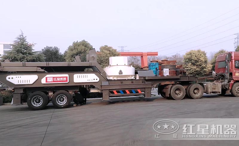 移動式鵝卵石制砂機械設備 移動式鵝卵石制砂機械設備