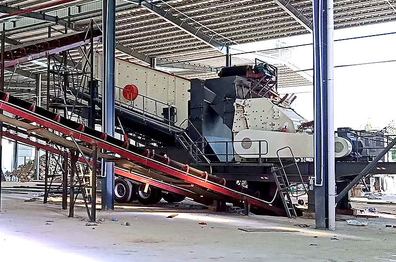 移動式反擊破碎機現場