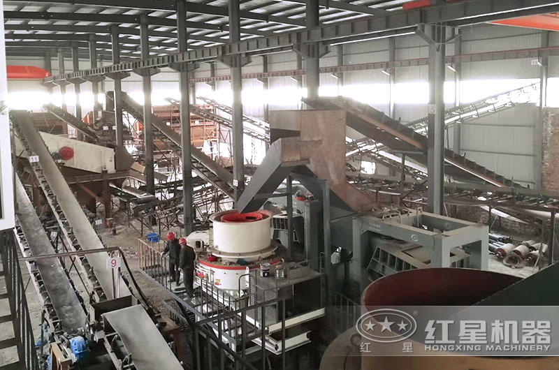 廣東制砂機生產線現場