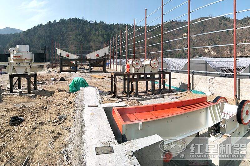 江蘇制砂機作業中