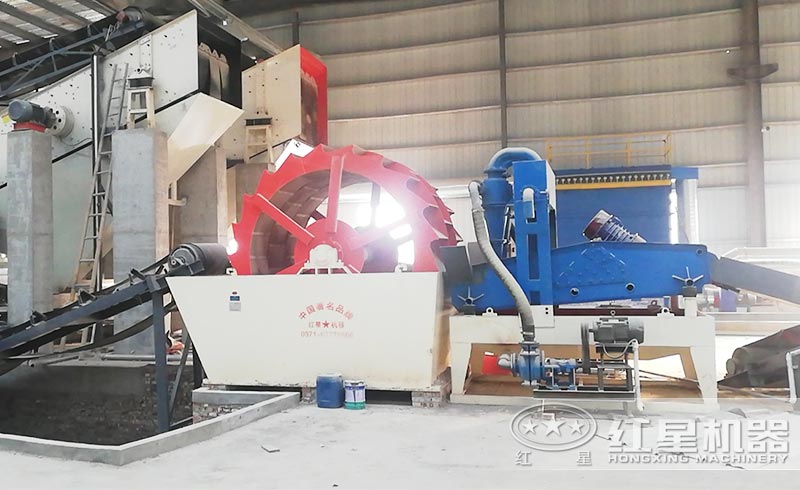 環保洗砂機現場