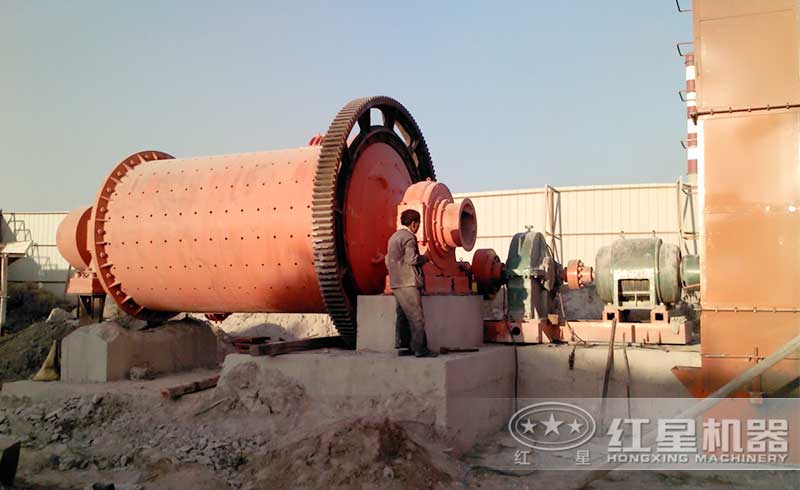 棒磨機工作現場