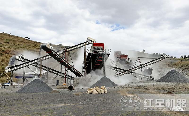 移動制砂機工作現場 移動制砂機工作現場