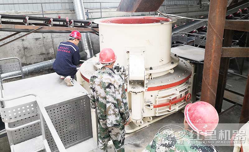 制砂機安裝現場 制砂機安裝現場