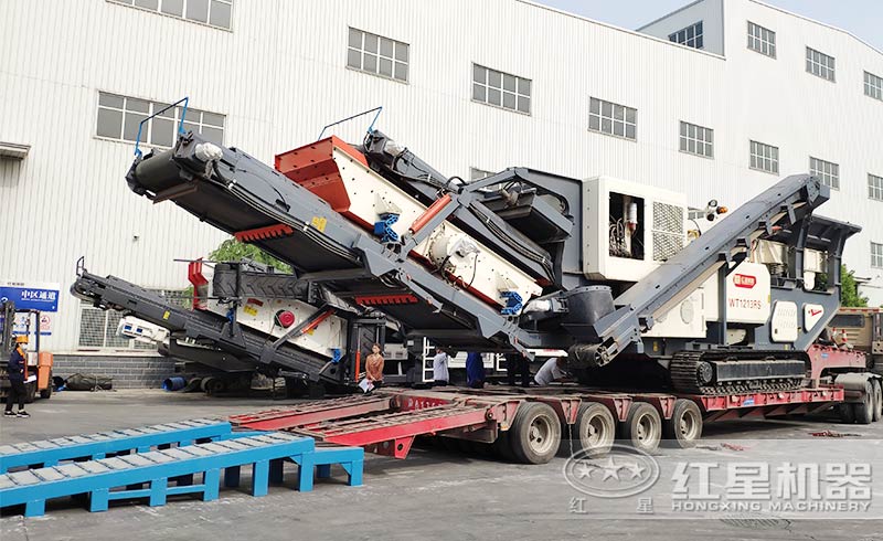 移動砂石破碎機發貨
