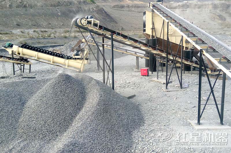 石子破碎生產線現場