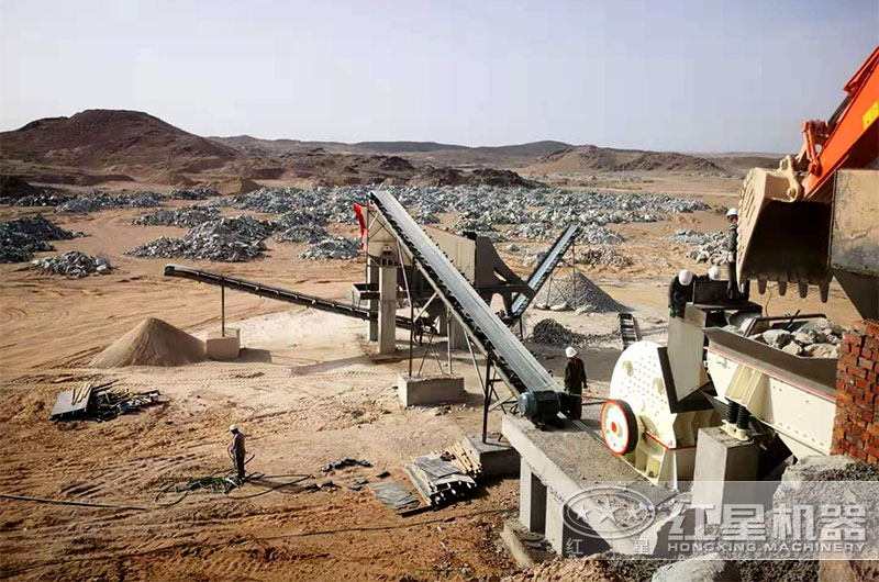 內蒙古多倫時產300噸大型石料廠生產線 內蒙古多倫時產300噸大型石料廠生產線