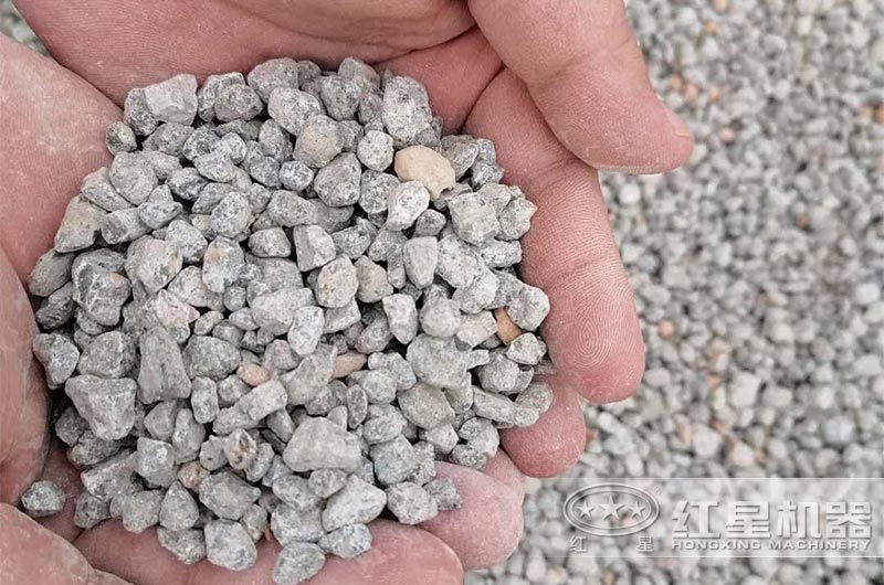 經(jīng)過破碎加工的石灰石成品石子