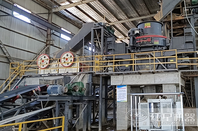 制砂生產線廠房環保現場