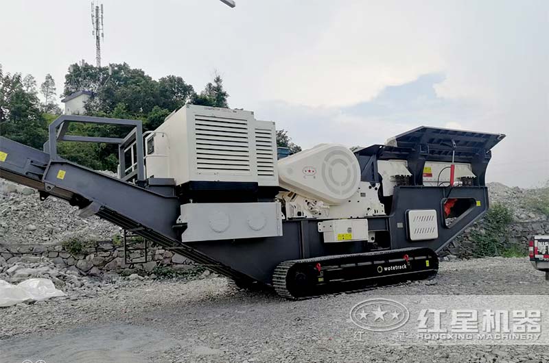 二合一履帶移動式破碎機實拍