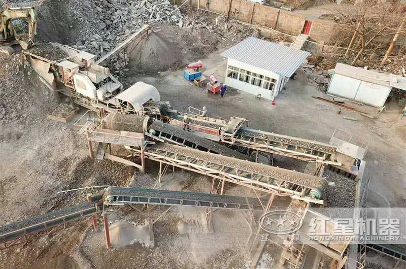 湖南株洲處理帶鋼筋建筑垃圾現(xiàn)場俯瞰圖 湖南株洲處理帶鋼筋建筑垃圾現(xiàn)場俯瞰圖