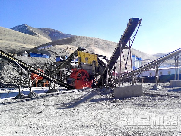 機(jī)制砂生產(chǎn)線---洗砂現(xiàn)場