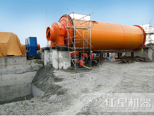 500球磨機工作現場