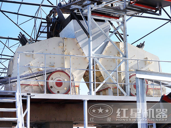 500噸/時PF反擊式碎石機現場作業圖