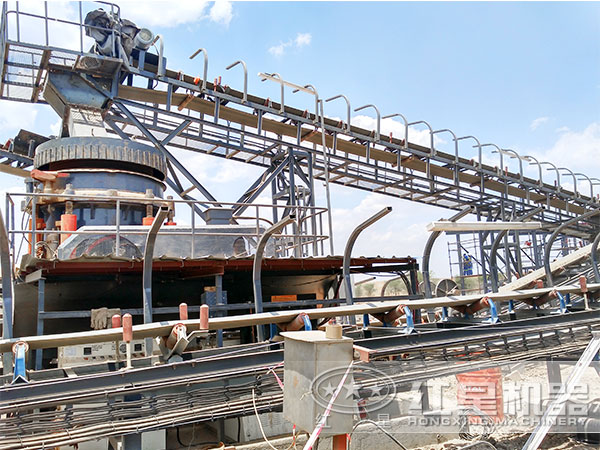 HX圓錐碎石機_打石機現場作業圖 HX圓錐碎石機_打石機現場作業圖