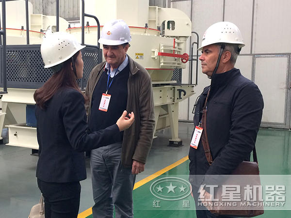 制沙機用戶來場參觀圖