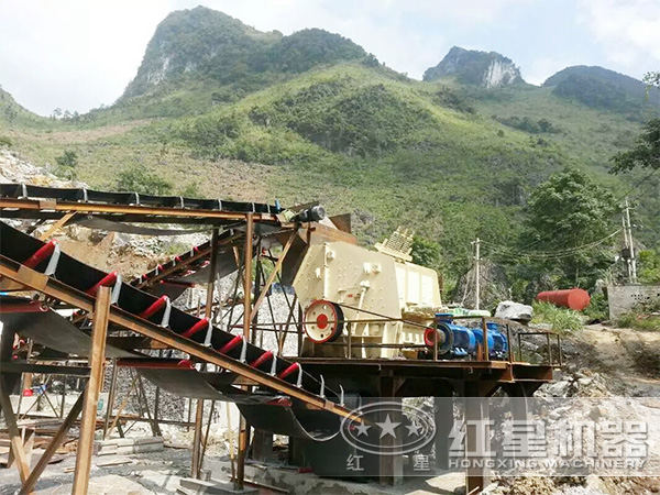 石料廠整套設備作業現場圖