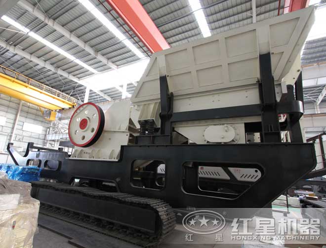 新型履帶式移動(dòng)破碎站成功下線了