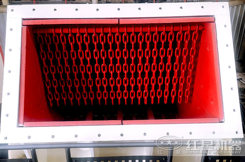 單段破碎機進料口局部圖