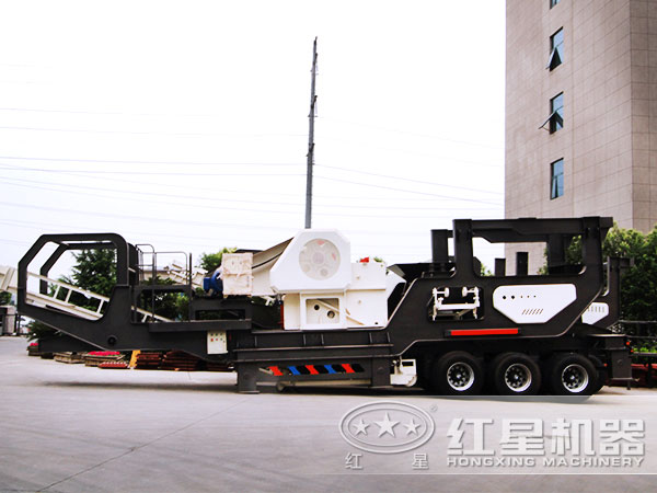 日產2000方河石破碎篩分一體機廠區發貨圖