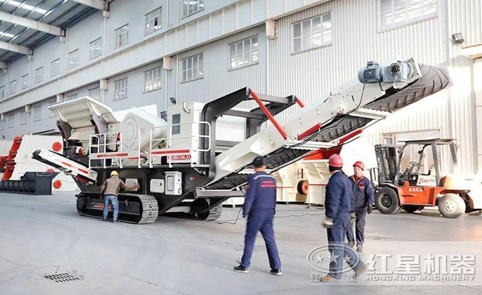 履帶車載移動碎石機-碎砂機 履帶車載移動碎石機-碎砂機