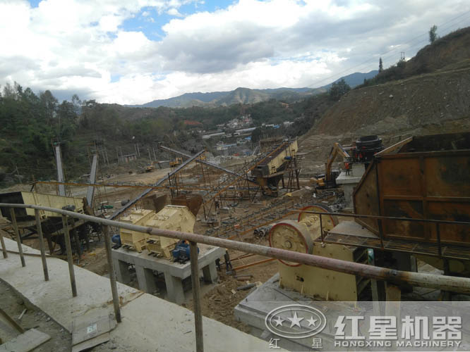 全套砂石生產線現場