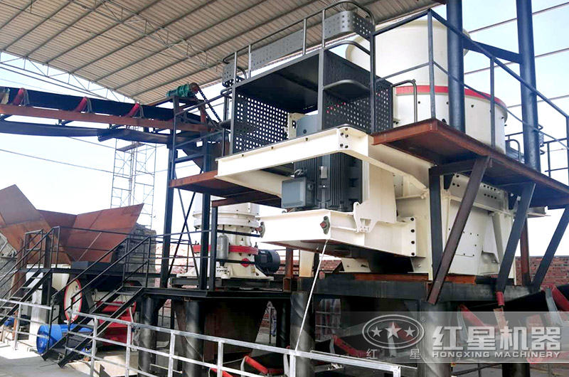 河南沖擊式破碎機生產現場