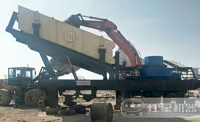 可移動粉沙機作業現場 可移動粉沙機作業現場