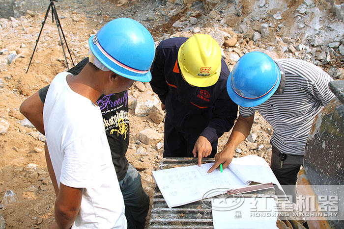 紅星技術人員到現場指導生產