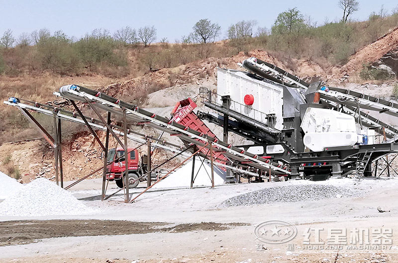 涼山移動破碎站作業現場 涼山移動破碎站作業現場