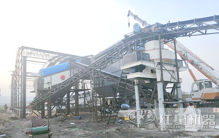 固定細沙制砂機施工作業現場 固定細沙制砂機施工作業現場