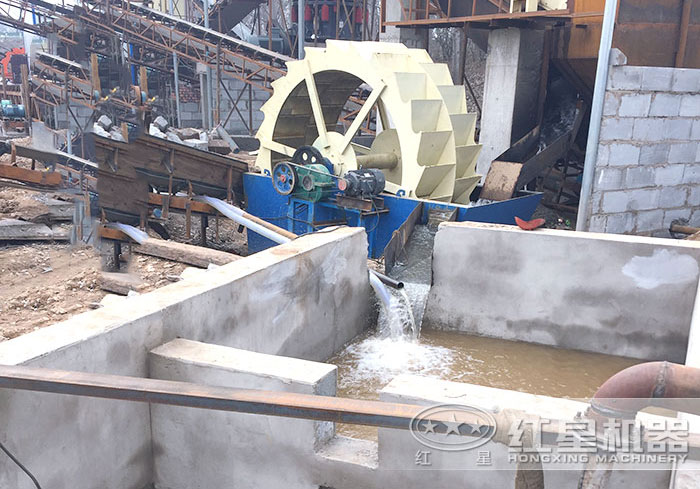 輪斗洗沙機清洗沙子展示 輪斗洗沙機清洗沙子展示