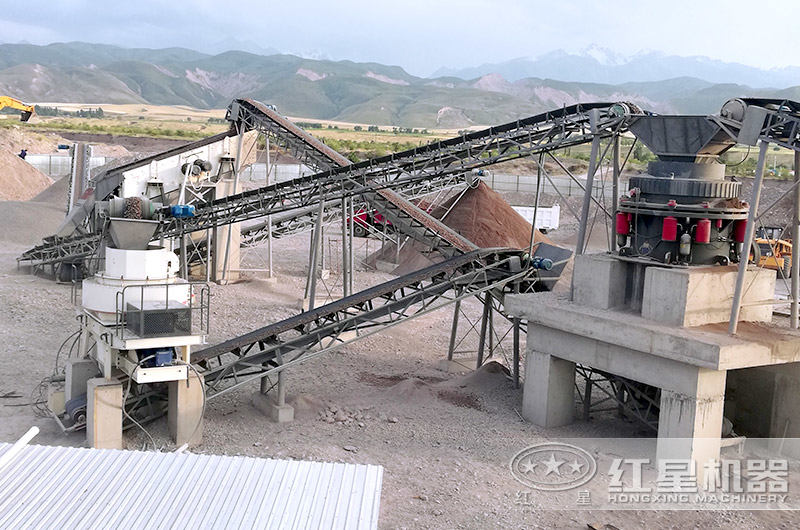 吉爾吉斯坦制沙現(xiàn)場