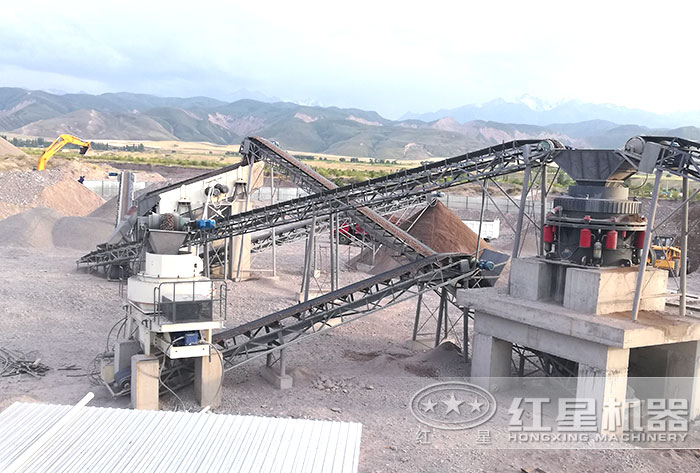 吉爾吉斯坦制沙現(xiàn)場(chǎng)