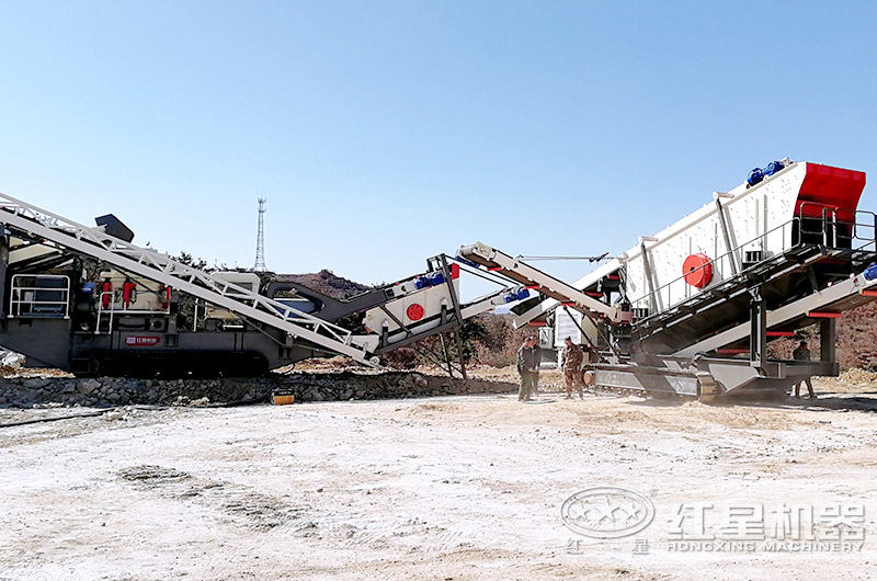 履帶式礦山破碎機施工現場 履帶式礦山破碎機施工現場