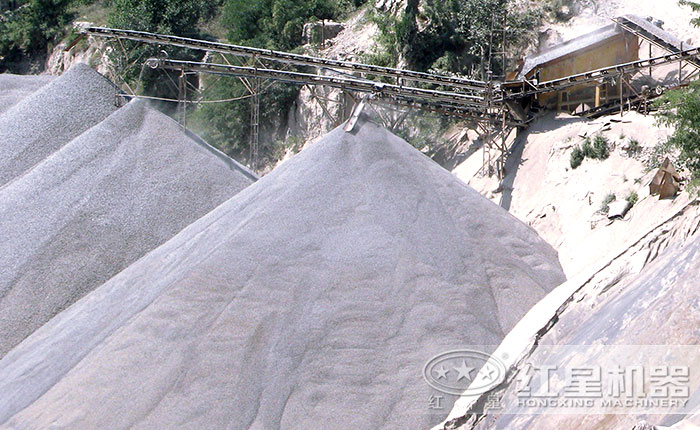 制砂生產現場出料圖 制砂生產現場出料圖