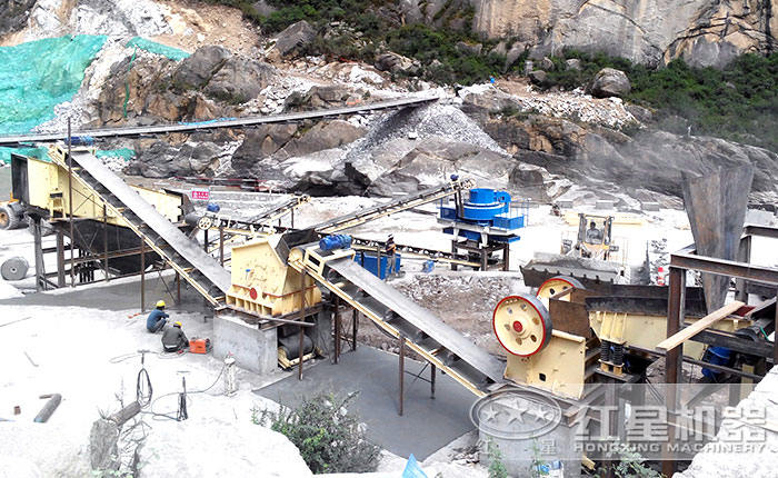 鵝卵石制砂生產線工藝流程