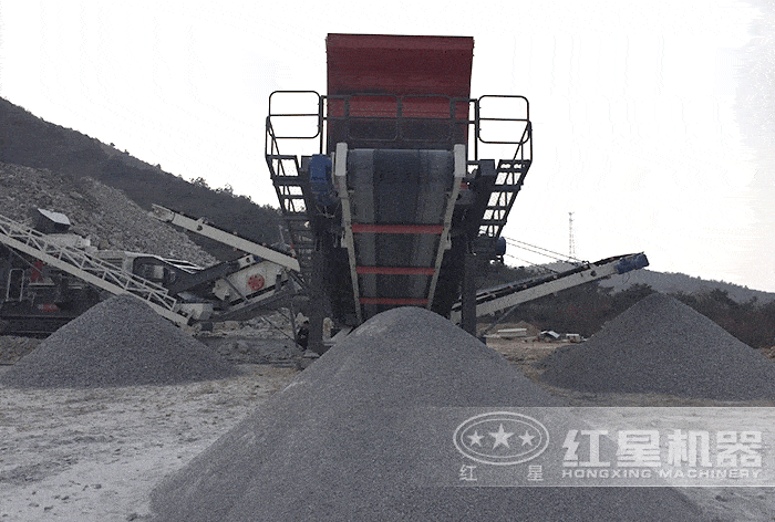 移動式全套機制砂生產線現場